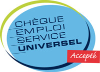 Chèque Emploi Service Universel accepté